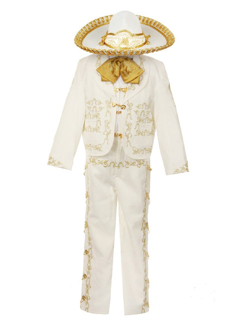 Rain Kids Boys Multi Color Rooster Embroidery Elegant 6 Pc Charro Suit 12M-14 - SophiasStyle.com